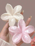 Acrylic Ombre Flower Hair Clips