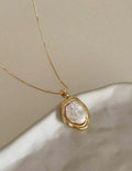 French Baroque Faux Pearl Pendant Necklace – Vintage Chic Jewelry